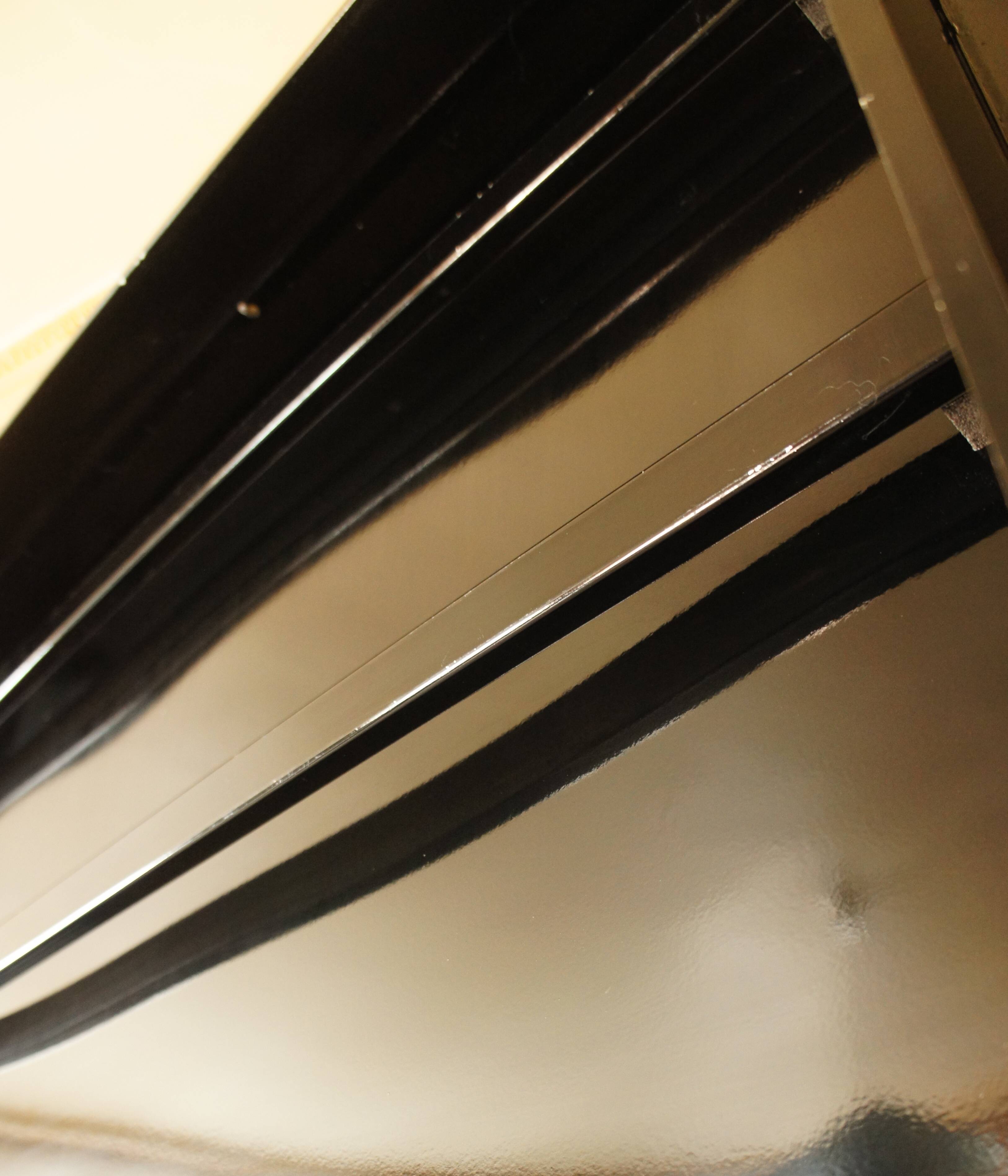 Display for store postcards on wheels, circa 1980