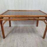 Rattan dining table