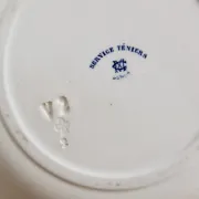 Antique hollow plate Creil and Montereau Téniers service - Ironstone