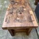 Old beech wood carpenter's workbench – over 100 years old – rustic style