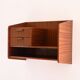 1960s Scandinavian Mahogany Floating Nightstand