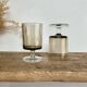 6 luminarc france smoked glasses