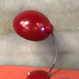 Vintage metal red lamp 1960