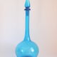 Bouteille de génie bleu, Empoli, Toscane années 1960