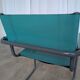 Vintage Mart Stam Style Armchair: Turquoise Leather, Black Chrome Cantileve