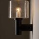Glashütte Limburg conical bubble glass outdoor sconce