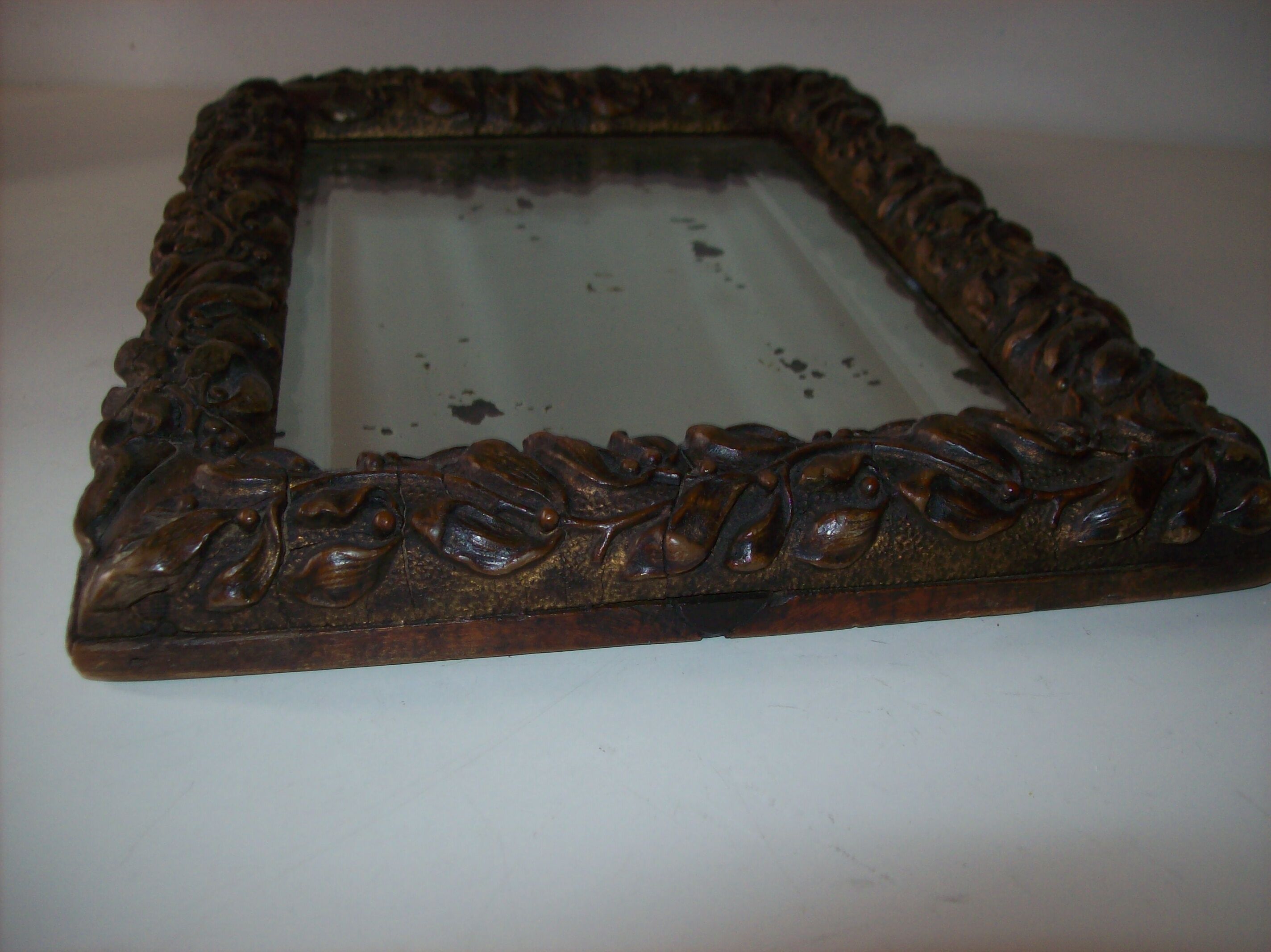 Antique mirror in beveled glass