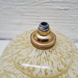 Pale yellow clichy glass globe