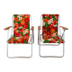 Paire de chaises de camping à fleurs vitaminées 70