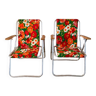 Paire de chaises de camping à fleurs vitaminées 70