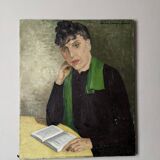 Oil on canvas old portrait alternative decoration countryside