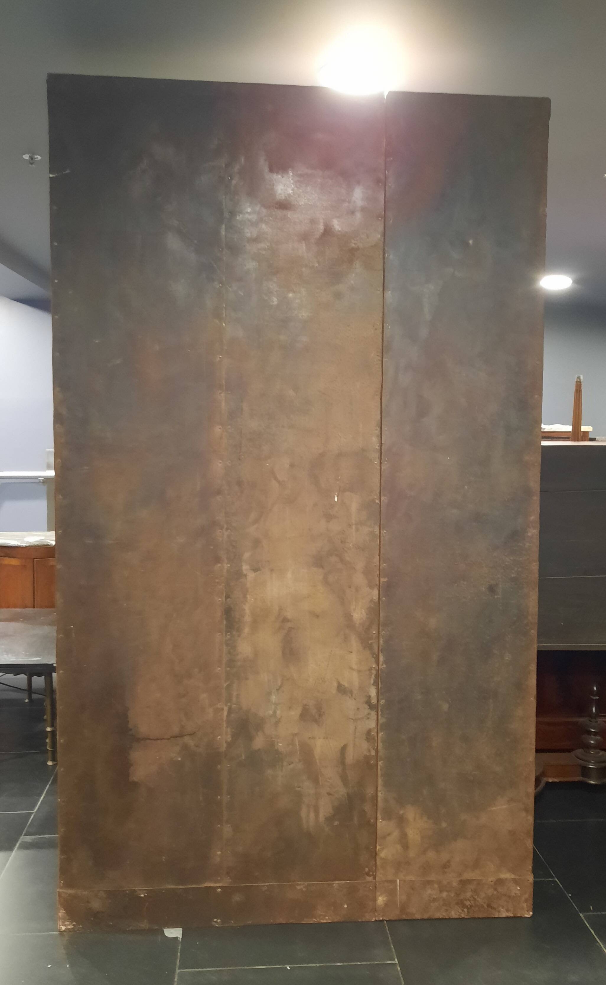 Industrial furniture with steel locker