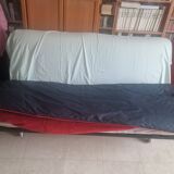Ensemble TOGO de Ligne Roset-Alcentara Rouge-Canapé lit-Chauffeuse dangle-chauffeuse
