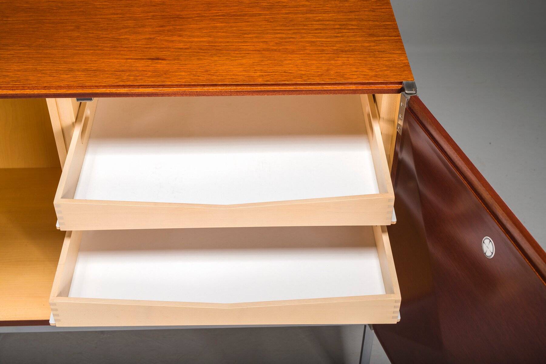 Diamond Point mahogany sideboard by Antoine Philippon & Jacqueline Lecoq for Behr, 1964