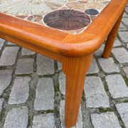 Coffee table teak tiles by Tue Poulsen for Haslev
