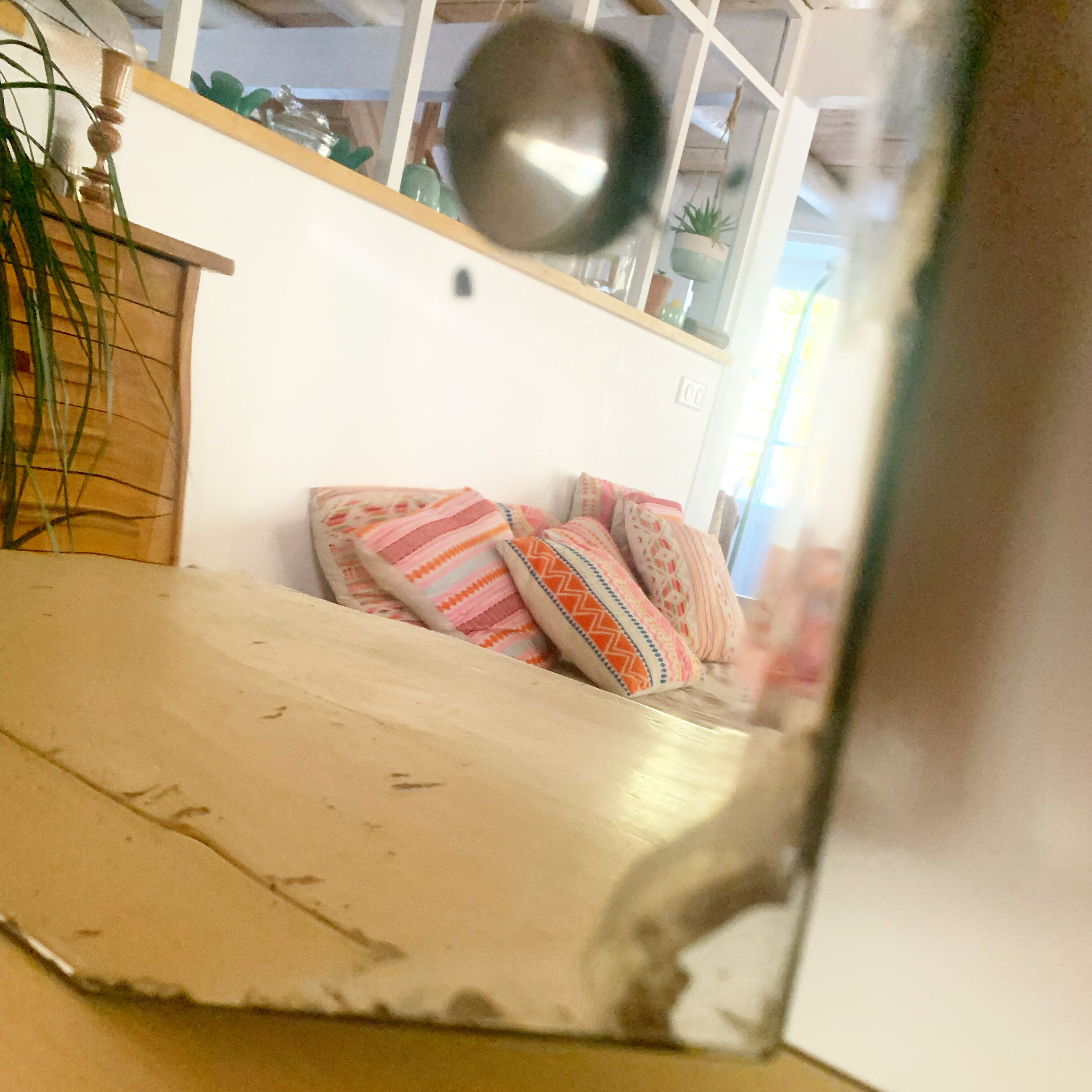 Art Deco beveled mirror  60x36cm