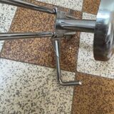 70s chrome wall coat rack