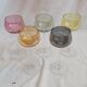 5 colored wine glasses