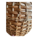 Petite sculpture panier osier