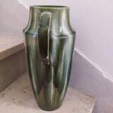 Large enameled ceramic vase 1940 Vierzon ceramic