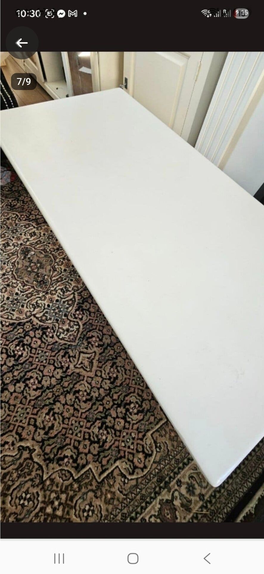 Stylish Country-Style Coffee Table (Antique White) – Great Condition