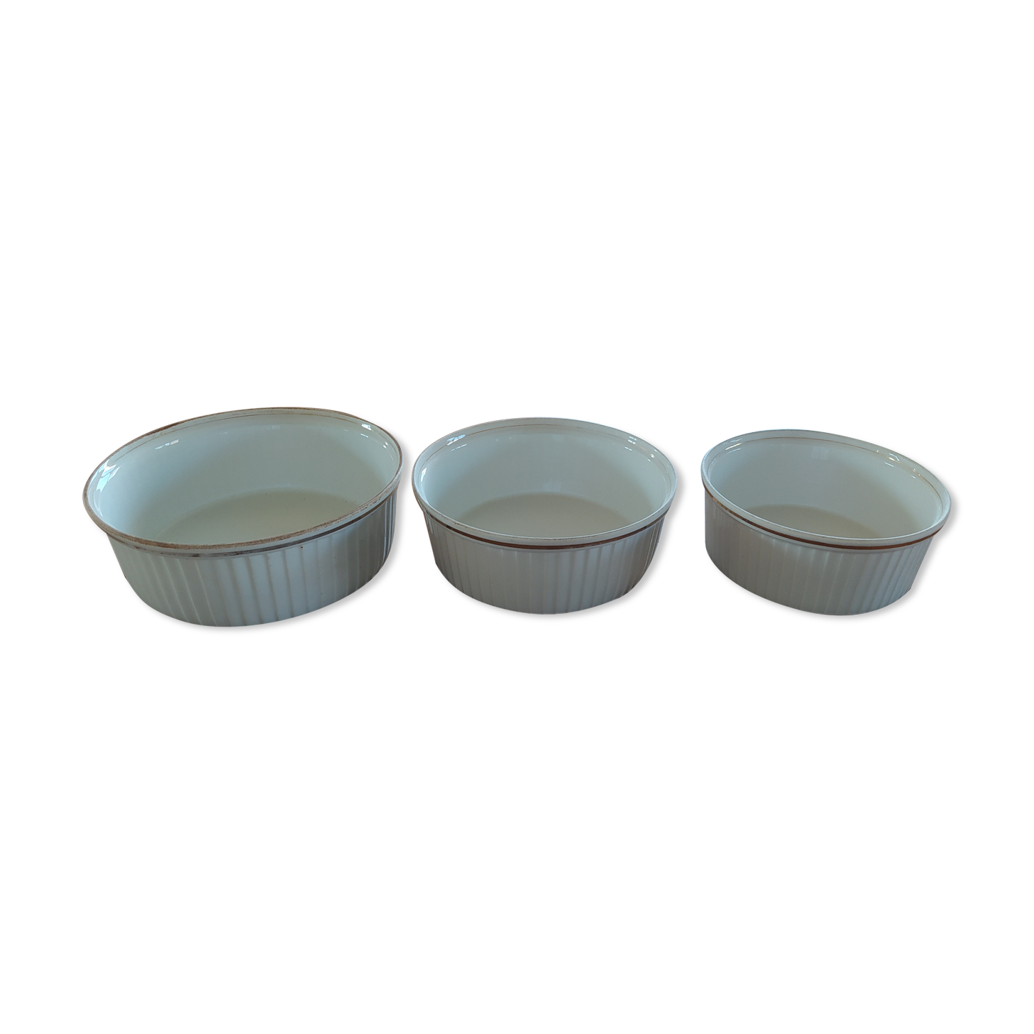 Set of 3 Limoges porcelain bowls