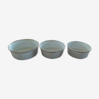 Set of 3 Limoges porcelain bowls