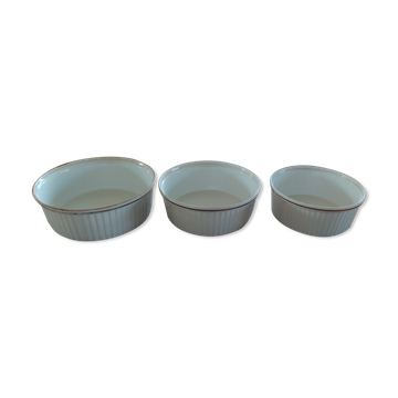 Set of 3 Limoges porcelain bowls