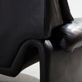 Two-seater leather sofa