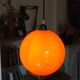 Orange opaline suspension lamp 60s