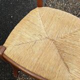 4 rustic Paillé chairs