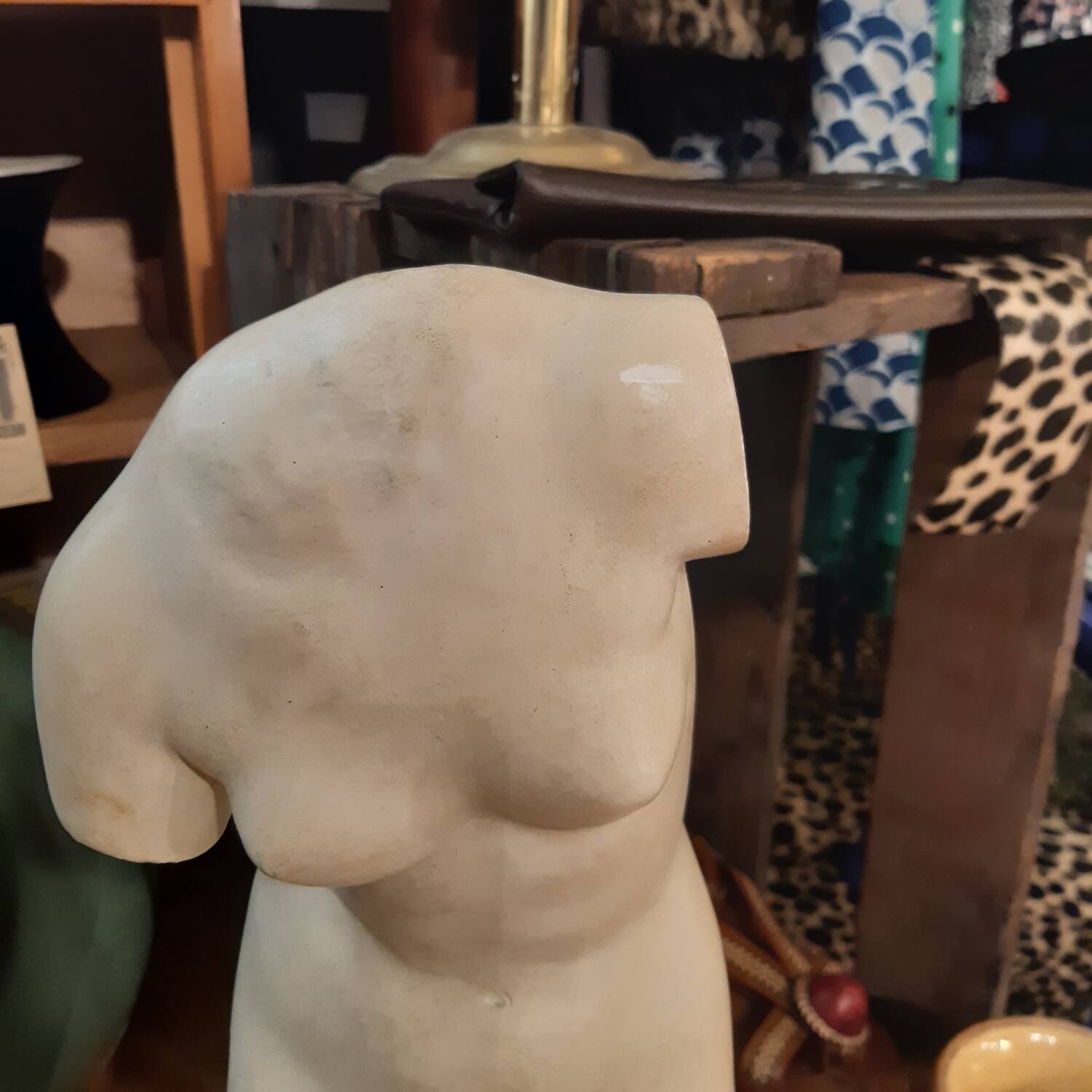 Patinated plaster aphrodite bust