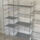 Modular chrome metal shelf