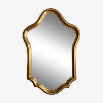 Miroir vintage de style Louis XV, chantourné, 41 cm