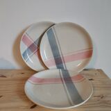 Set of 3 vintage plates vichy tile Moulin des Loups orchies under email