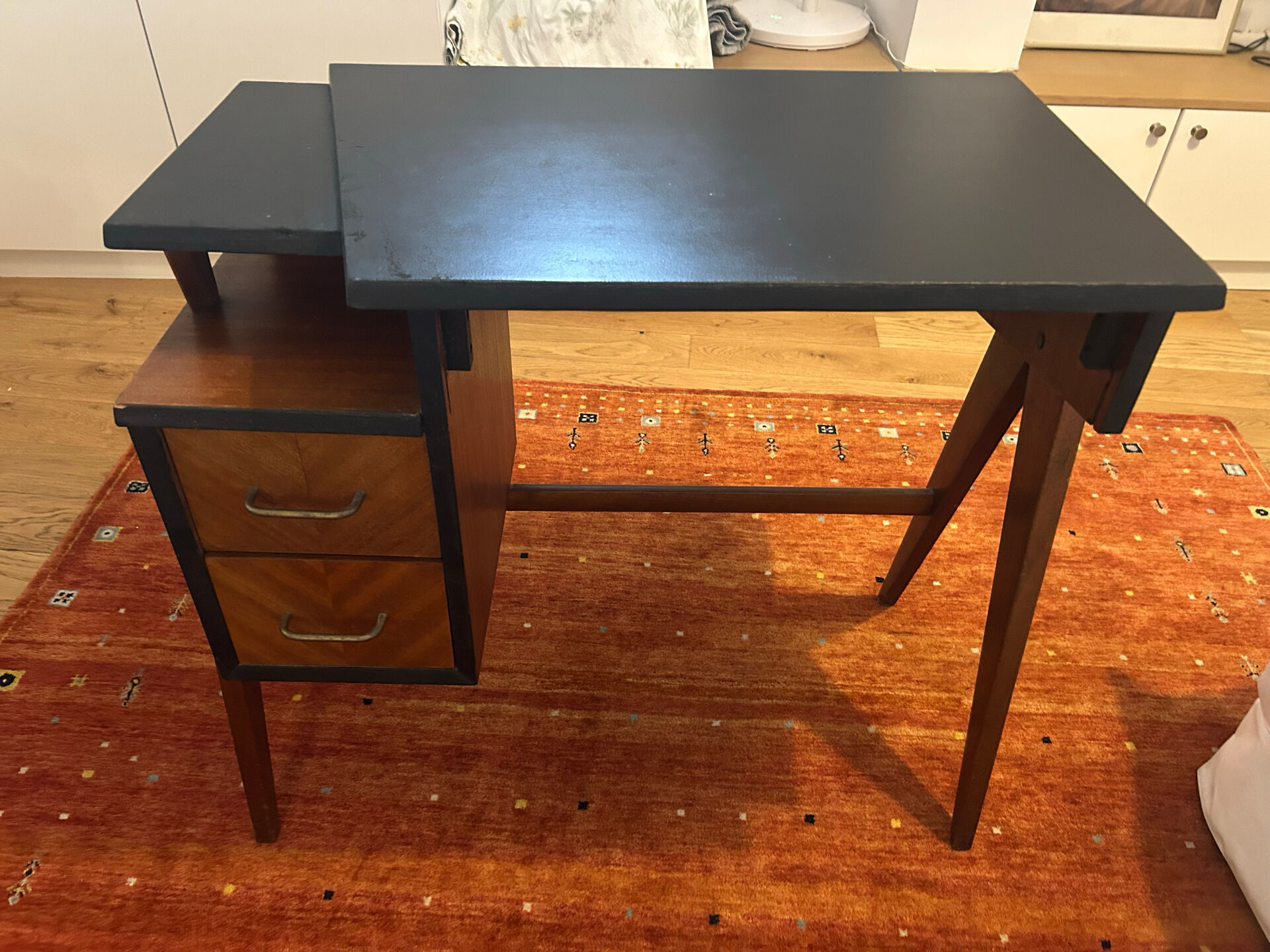 Small modernist desk / Mid-Century / compass – 1950s-60s