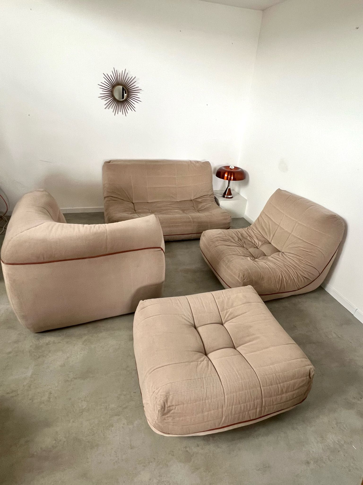 Old modular living room sofa design 60, Roche Bobois