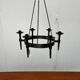 Vintage brutalist wrought iron candle holder by Boltze, 1970s.