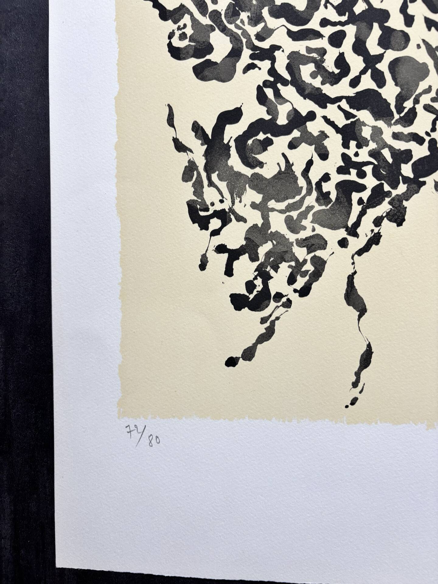 Original Abstract Lithograph by Alfred Manessier. School of Paris. 50