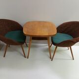 1960 Navratil armchair and coffee table, Czechoslovakia