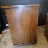 Vintage retractable swivel bar cabinet from the 1950s
