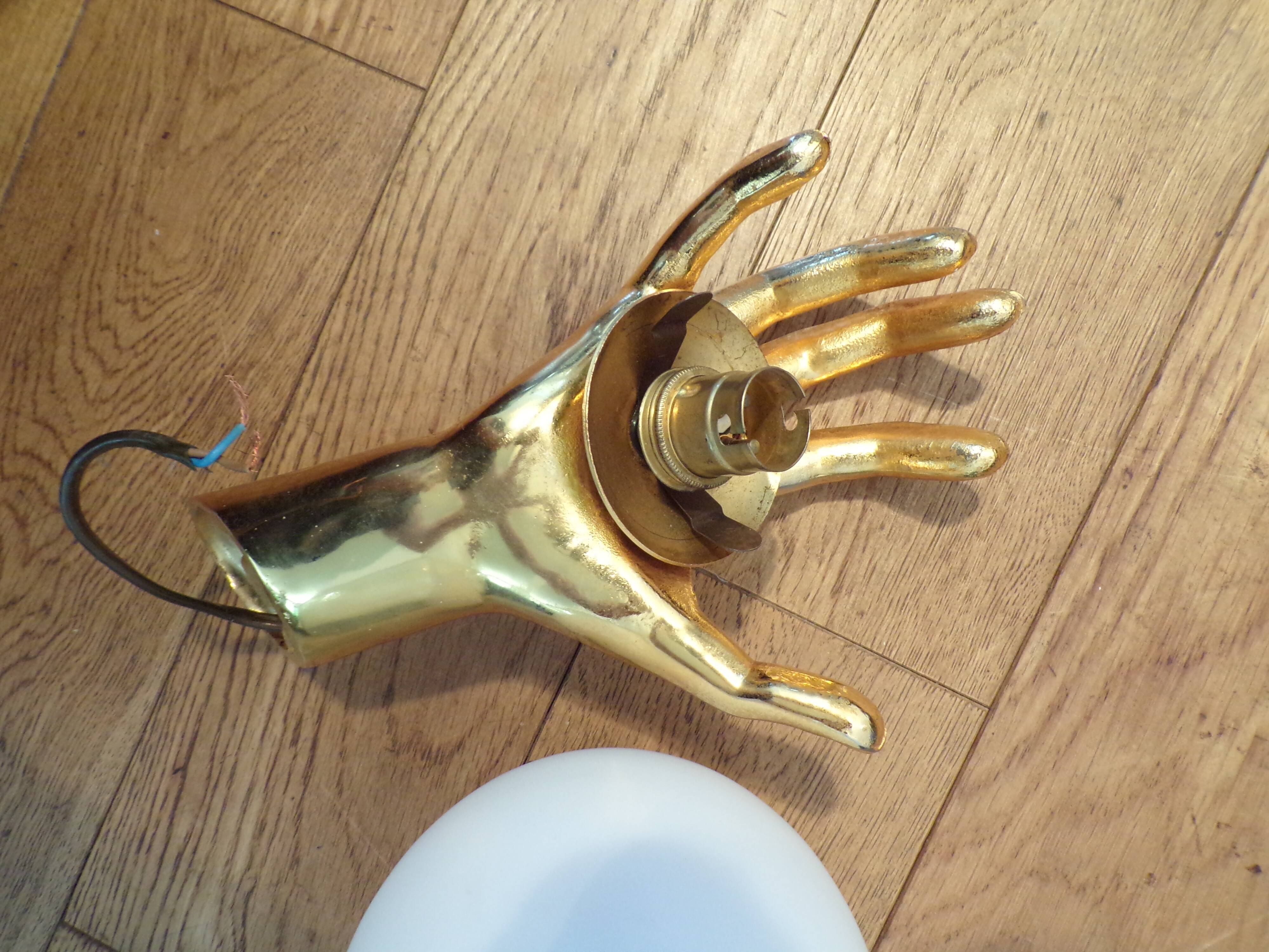 Arlus Main wall light in gilded bronze