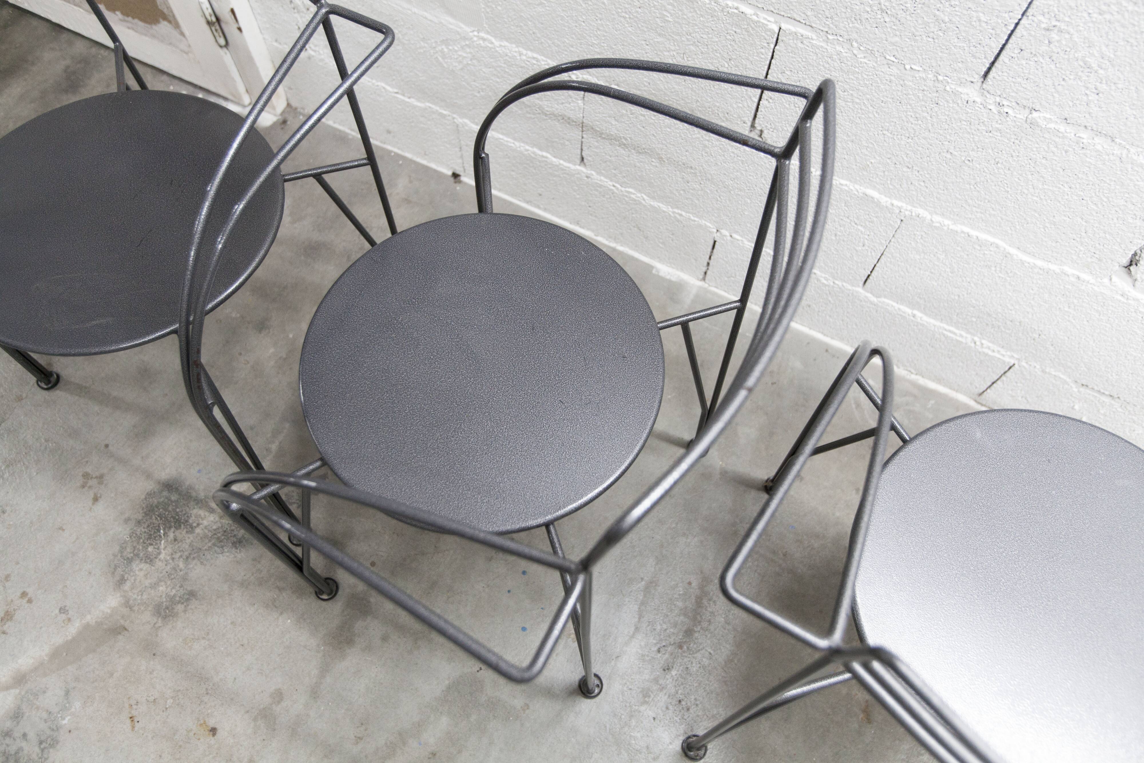 Set of 6 "Silver Moon" armchairs by Pascal Mourgue 1985