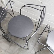 Set of 6 "Silver Moon" armchairs by Pascal Mourgue 1985