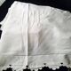Antique linen drape monogrammed OT