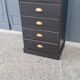 dresser rag five drawers patina black