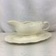 Old sauce boat Ivory made in France Digoin Sarreguemines
