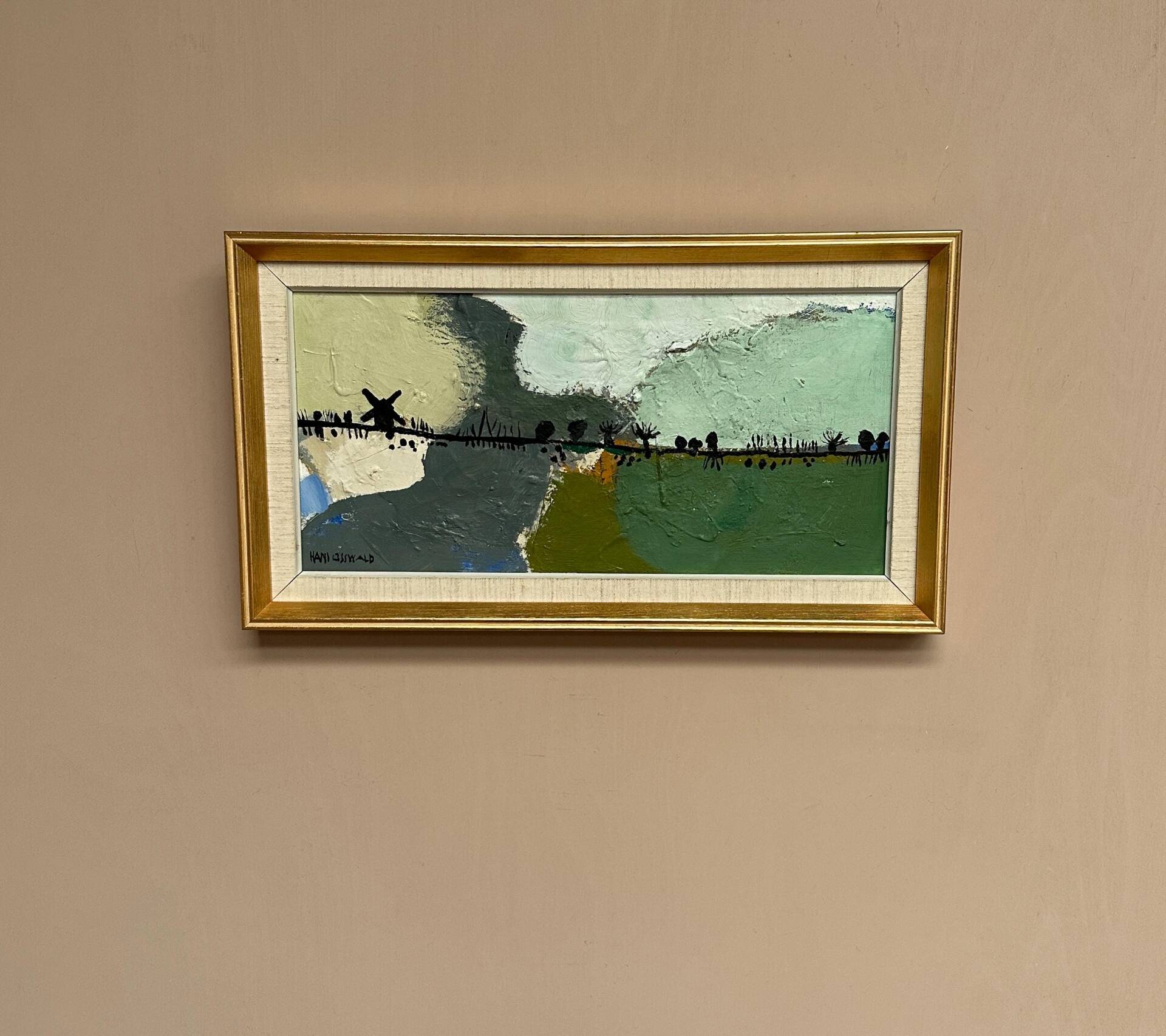 Swedish Oil on Canvas – “Kvarnvägen” by Hans Osswald – Signed