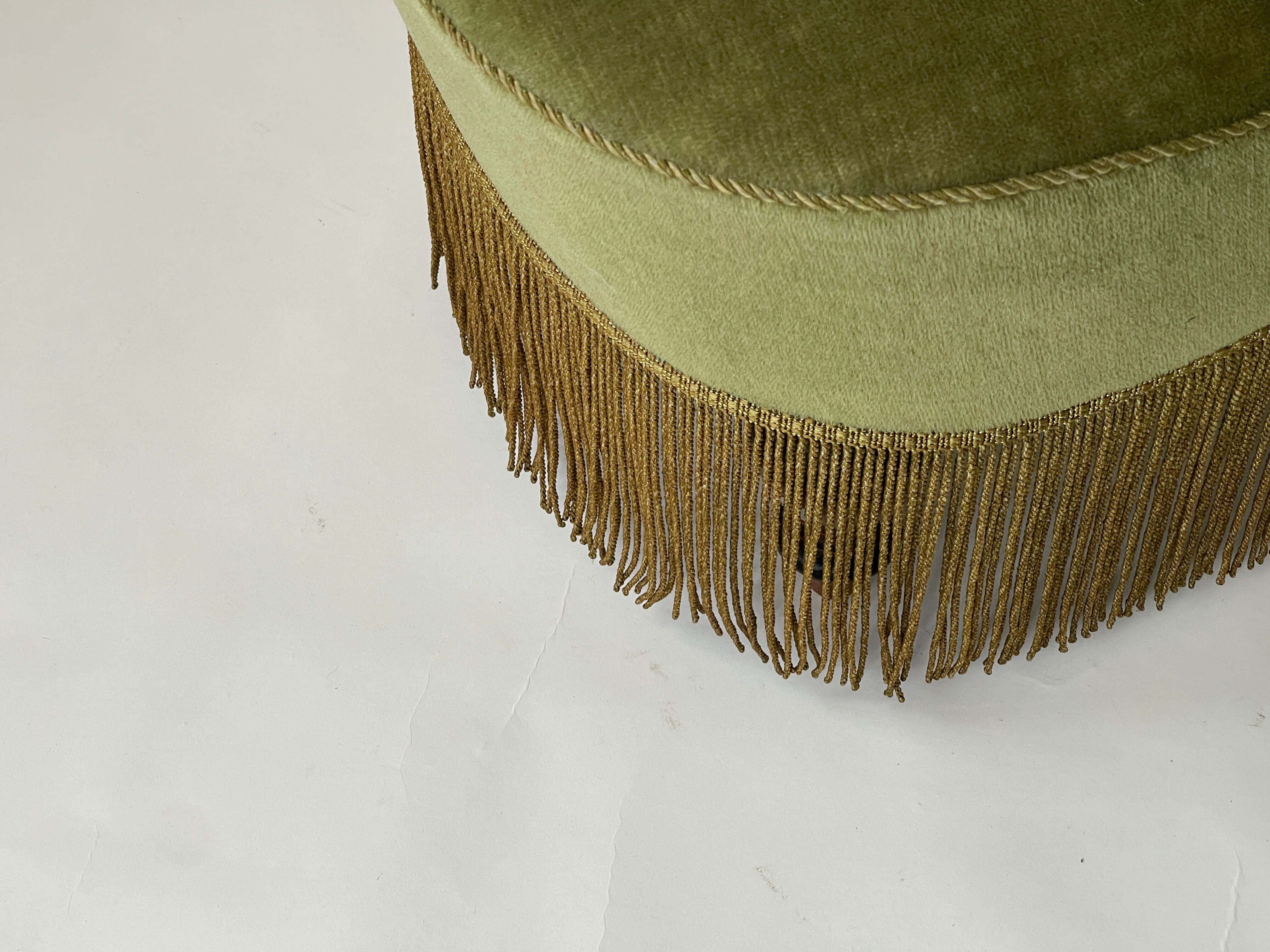 Vintage green bedroom chair