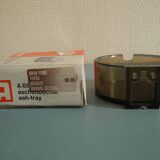 Ancien cendrier brun fumé Allibert déco vintage french ashtray 70s